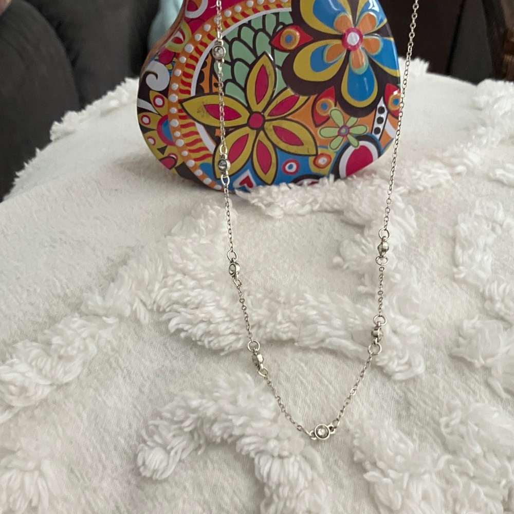 Brighton Silver Beaded Necklace